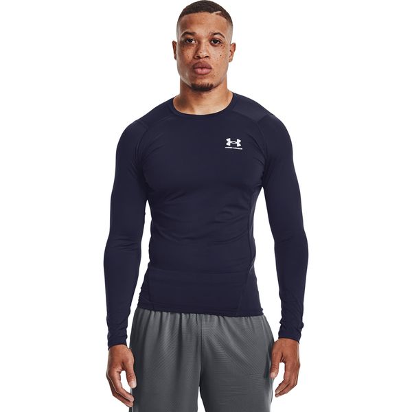 Under Armour Тениска Under Armour Hg Armour Comp LS Midnight Navy/ White S