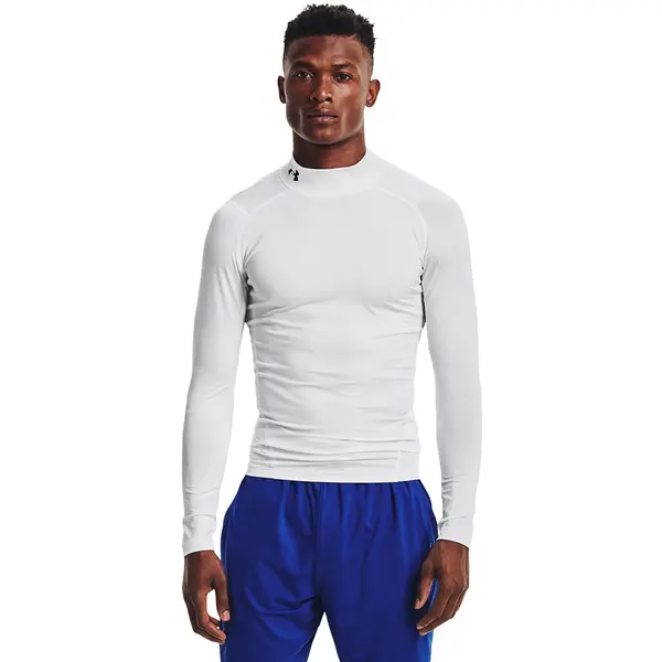 Under Armour Тениска Under Armour Hg Armour Comp Mock LS White/ Black XXL