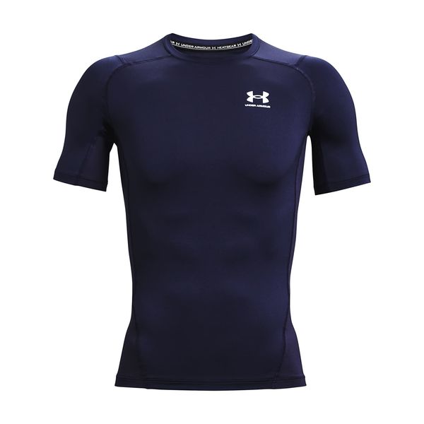 Under Armour Тениска Under Armour Hg Armour Comp SS Midnight Navy/ White L