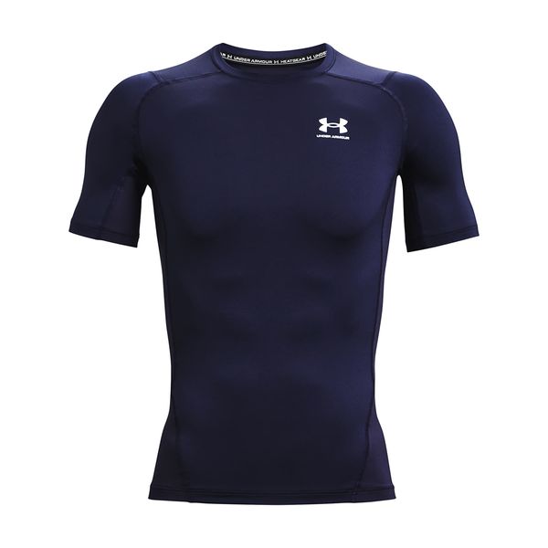Under Armour Тениска Under Armour Hg Armour Comp SS Midnight Navy/ White M
