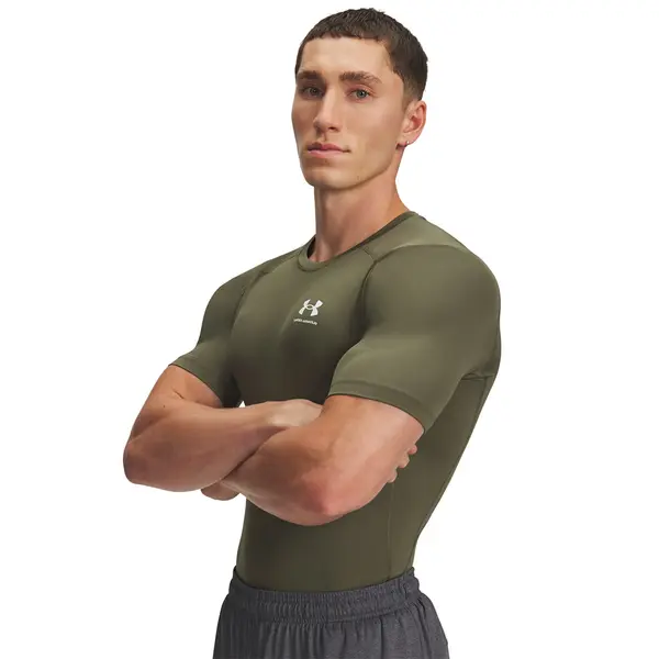 Under Armour Тениска Under Armour Hg Armour Comp SS T-Shirt Green XXL