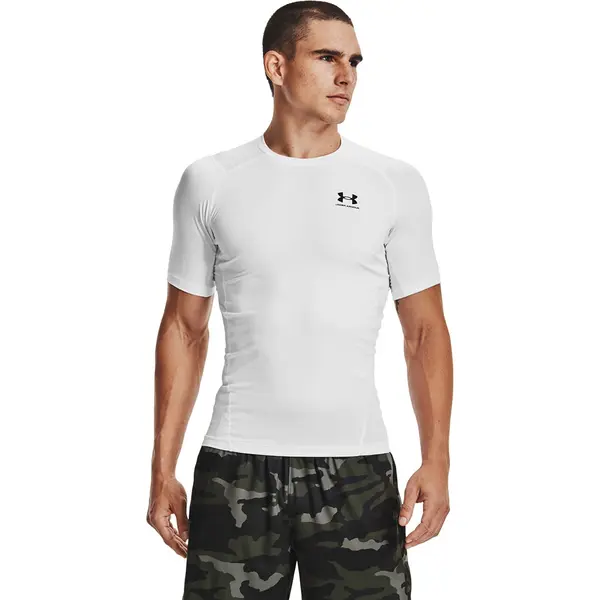 Under Armour Тениска Under Armour Hg Armour Comp SS White/ Black XXXL