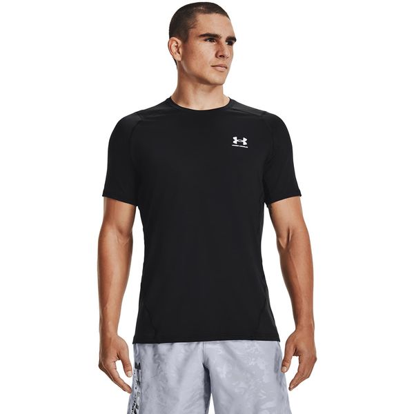 Under Armour Тениска Under Armour Hg Armour Fitted SS Tee Black/ White XXL
