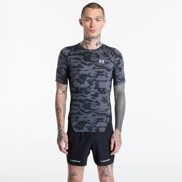 Under Armour Тениска Under Armour HG Printed SS Black L