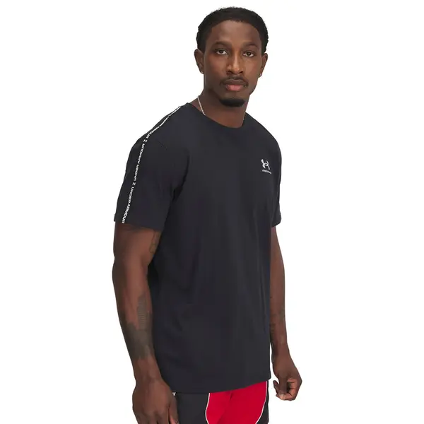 Under Armour Тениска Under Armour Icon HWT Tee Taping Black/ White S