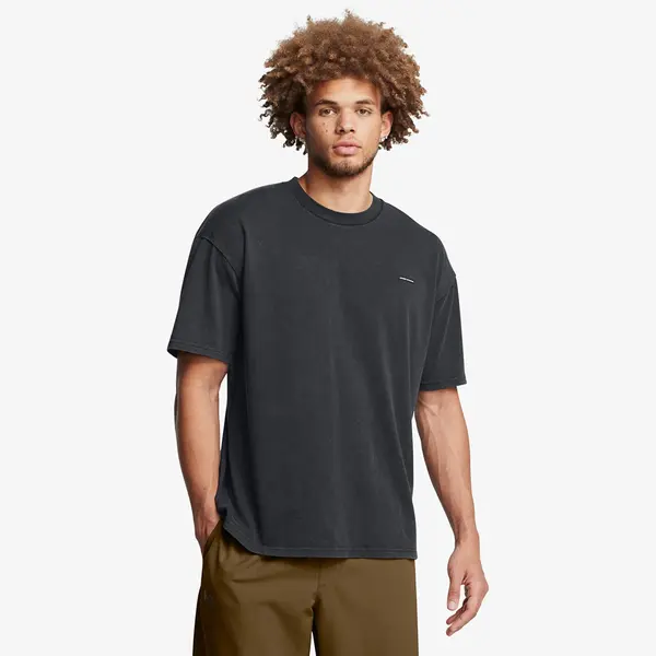Under Armour Тениска Under Armour M Hw Os Logo Wash SS T-Shirt Black XXL