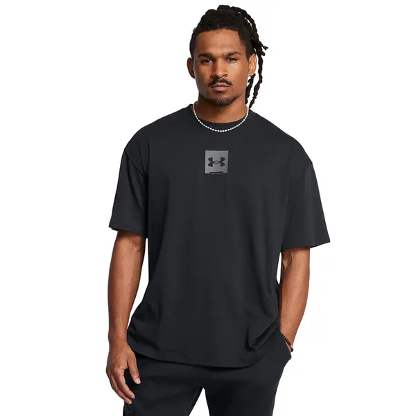 Under Armour Тениска Under Armour M Hw Os Sm Box SS T-Shirt Black S