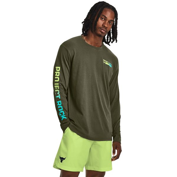 Under Armour Тениска Under Armour PJT ROCK BRAHMA LS Green L