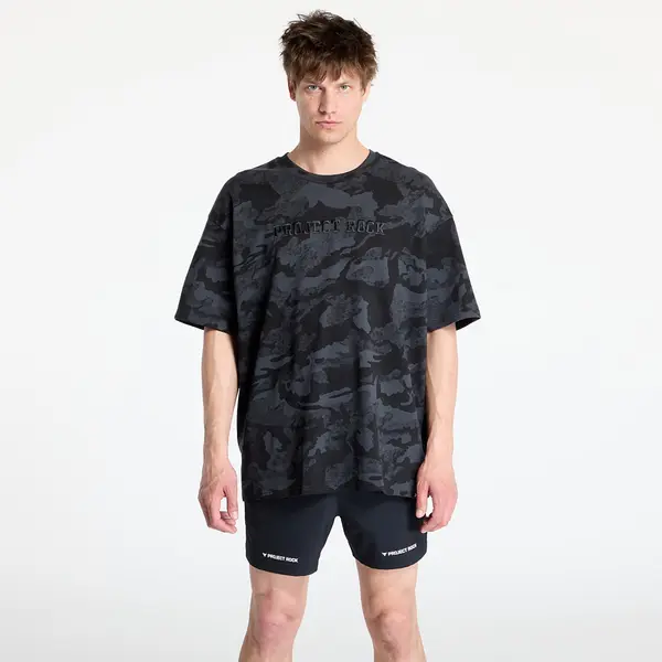 Under Armour Тениска Under Armour Project Rock All Over Print T-shirt Black M