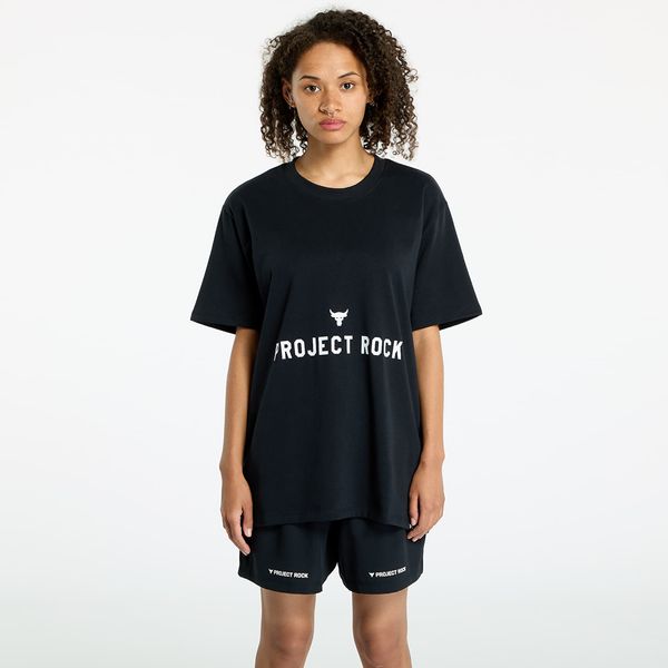 Under Armour Тениска Under Armour Project Rock Campus Q3 T-Shirt Black/ White S