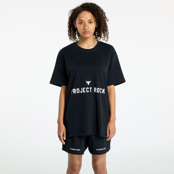 Under Armour Тениска Under Armour Project Rock Campus Q3 T-Shirt Black/ White XS