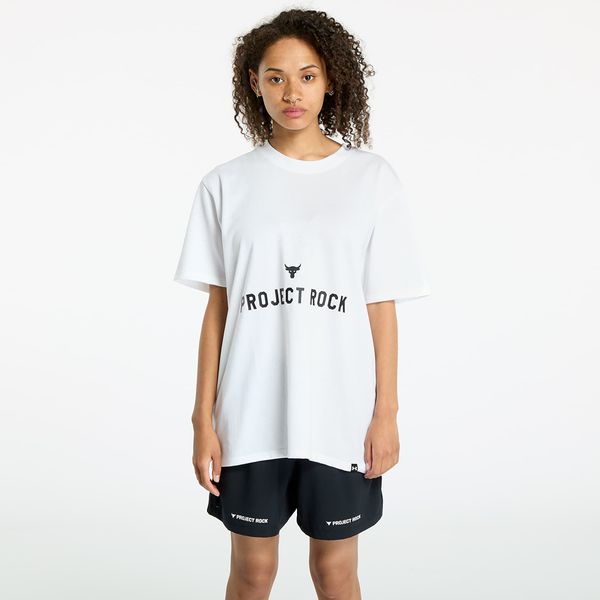 Under Armour Тениска Under Armour Project Rock Campus Q3 T-Shirt White/ Black XS