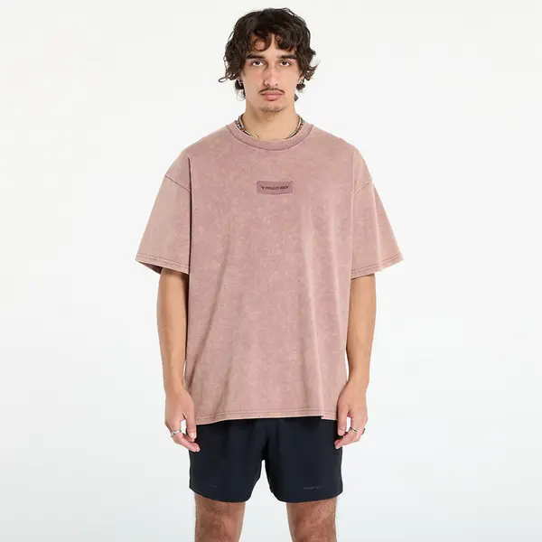 Under Armour Тениска Under Armour Project Rock Hwt OS Tee Maroon L
