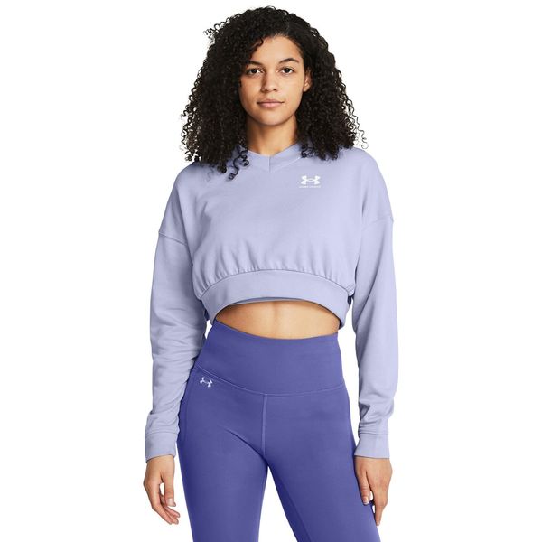 Under Armour Тениска Under Armour Rival Terry OS Crop Crw Purple S