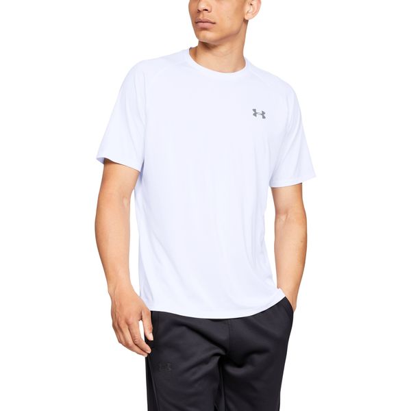 Under Armour Тениска Under Armour Tech 2.0 SS Tee White/ Overcast Gray XXL