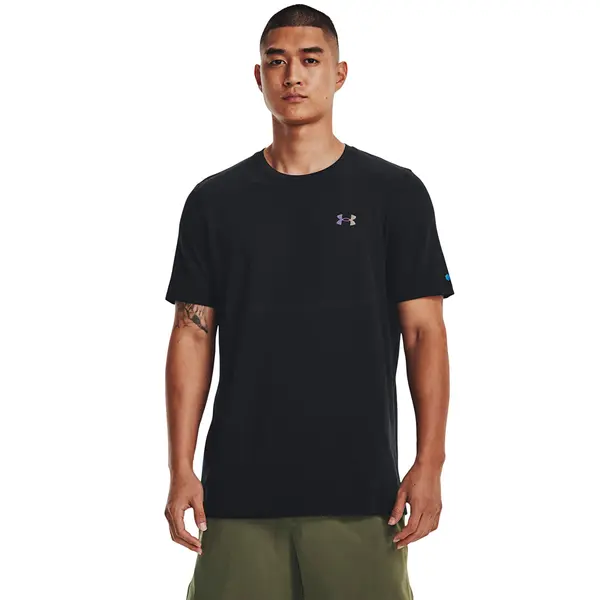 Under Armour Тениска Under Armour Vanish Elite Seamless SS Tee Black/ Iridescent XXL