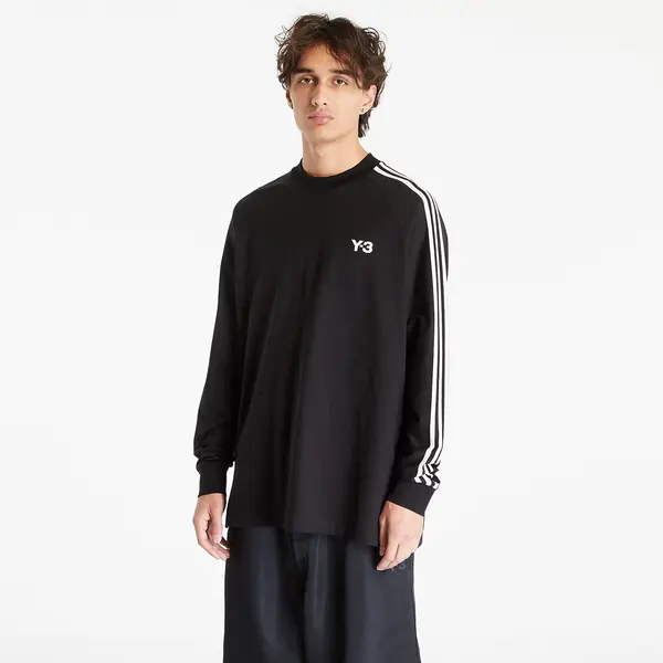 Y-3 Тениска Y-3 3-Stripes Long Sleeve Tee UNISEX Black/ Off White S