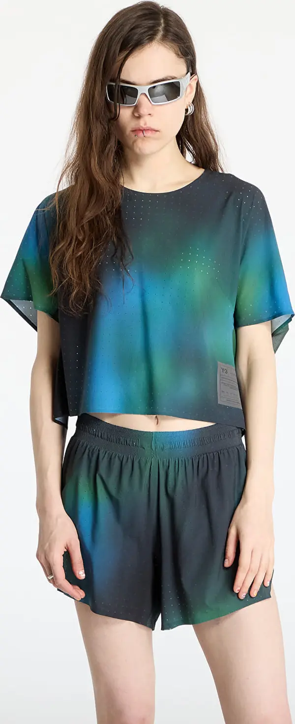 Y-3 Тениска Y-3 Allover Print Running Short Sleeve T-Shirt Multicolor M