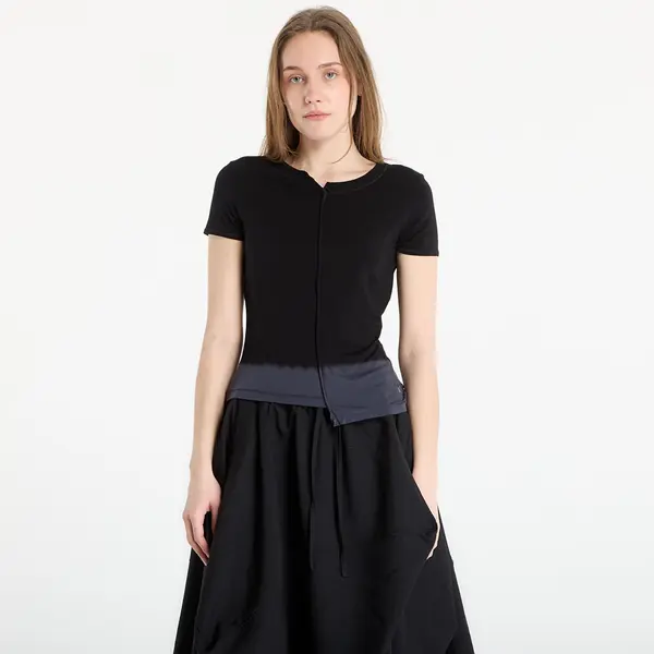 Y-3 Тениска Y-3 Dip Dye Fitted T-Shirt Black L