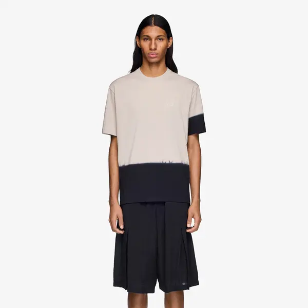 Y-3 Тениска Y-3 Dipped Regular Short Sleeve T-Shirt Light Brown/ Black L