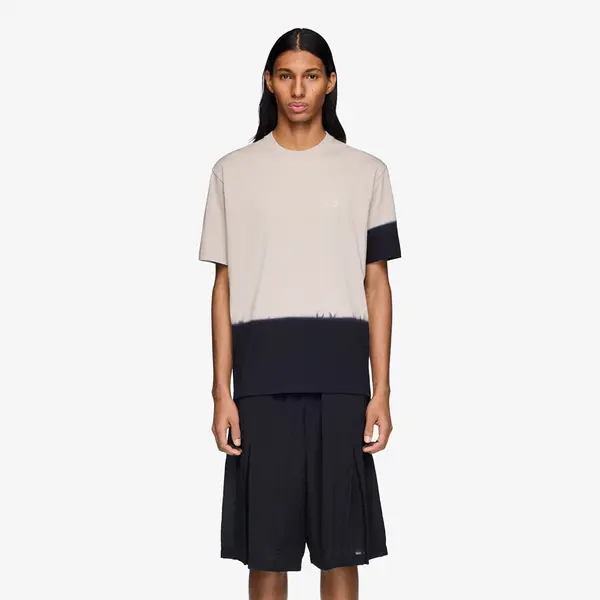Y-3 Тениска Y-3 Dipped Regular Short Sleeve T-Shirt Light Brown/ Black M