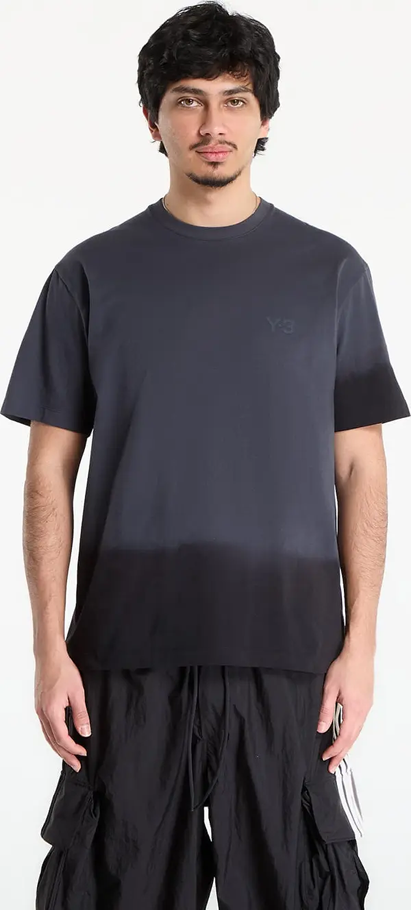 Y-3 Тениска Y-3 Dipped Regular Short Sleeve T-Shirt Night Grey S