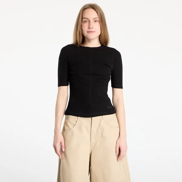 Y-3 Тениска Y-3 Fitted Short Sleeve T-Shirt Black M