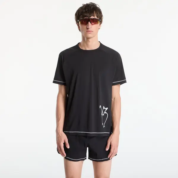 Y-3 Тениска Y-3 Graphic Running Short Sleeve Tee Black S
