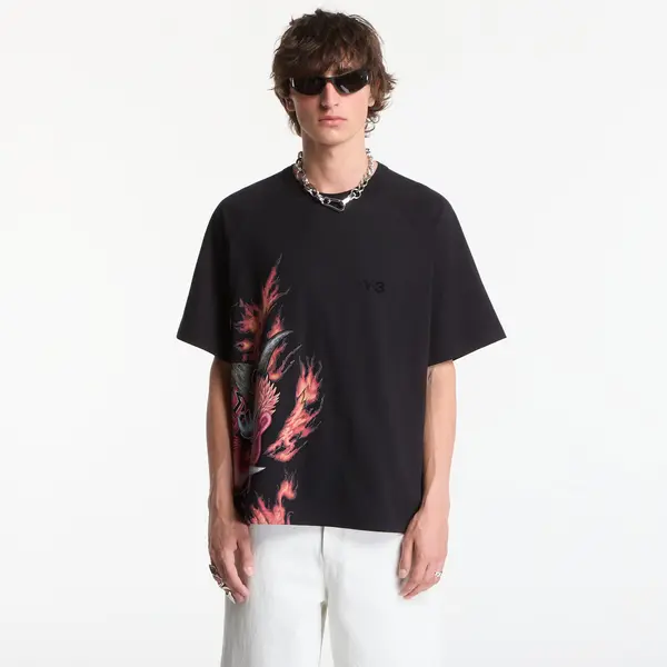 Y-3 Тениска Y-3 Graphic Short Sleeve T-Shirt Black L