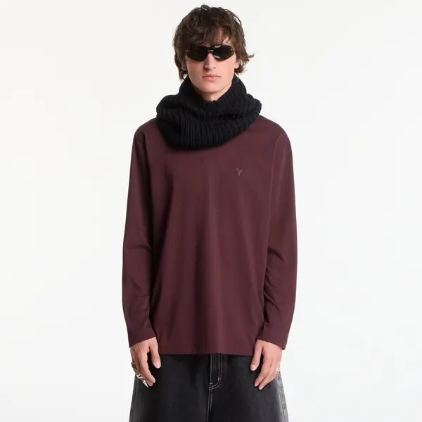 Y-3 Тениска Y-3 Logo Long Sleeve Long-Sleeve Top UNISEX Night Red L