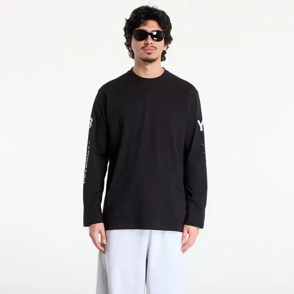 Y-3 Тениска Y-3 Mercedes Chaos Logo Long Sleeve T Shirt Black S