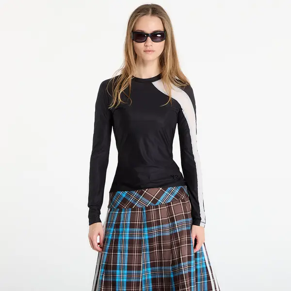 Y-3 Тениска Y-3 Mesh Fitted Long-Sleeve Top Long-Sleeve Top Black L