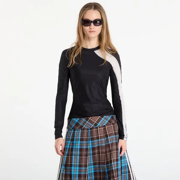 Y-3 Тениска Y-3 Mesh Fitted Long-Sleeve Top Long-Sleeve Top Black XS