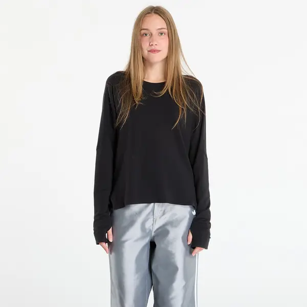 Y-3 Тениска Y-3 W Running Long Sleeve T-Shirt Black XS/30