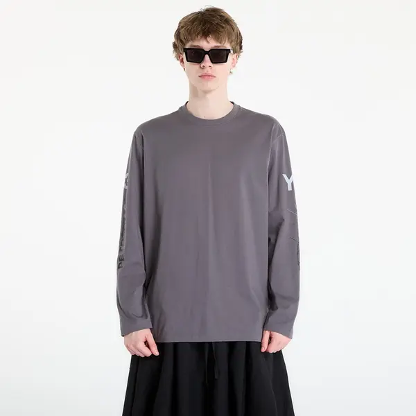 Y-3 Тениска Y-3 x Mercedes-AMG PETRONAS Formula One Team Chaos Logo Long Sleeve T Shirt Granite M