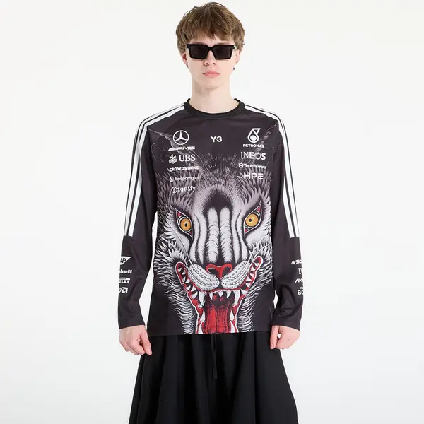 Y-3 Тениска Y-3 x Mercedes-AMG PETRONAS Formula One Team Driver Jersey Long Sleeve Black L