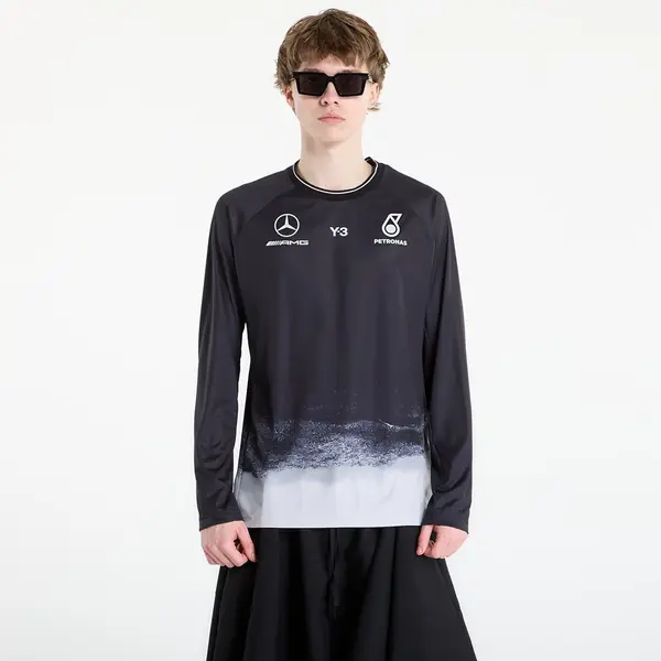 Y-3 Тениска Y-3 x Mercedes-AMG PETRONAS Formula One Team Mechanics Jersey Long Sleeve Black L