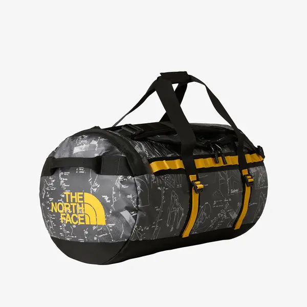 The North Face The North Face Base Camp Duffel - M Anthracite Grey Conrad Topos Print/ Summit Gold 71 l