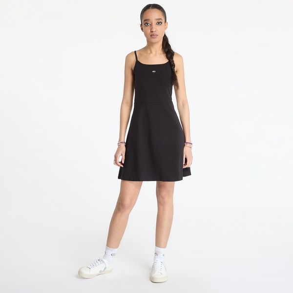 Tommy Hilfiger Tommy Jeans Essential Strap Dress Black XXS