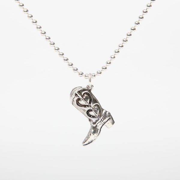 TwoJeys TwoJeys Boot Necklace Silver Universal