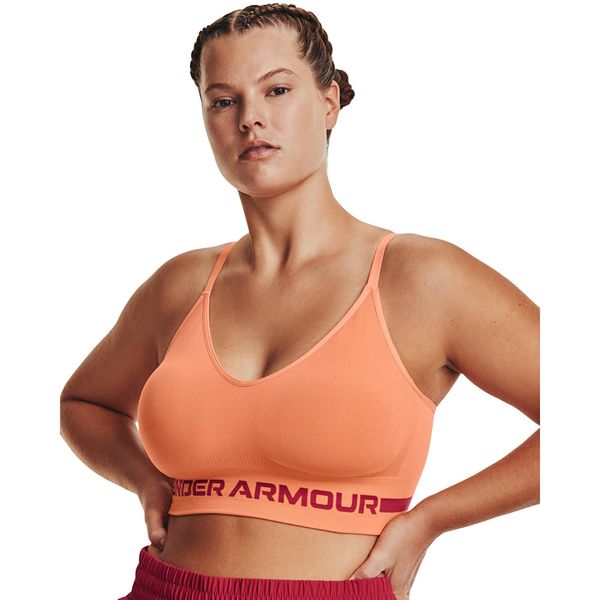 Under Armour Under Armour Seamless Low Long Bra Orange XS