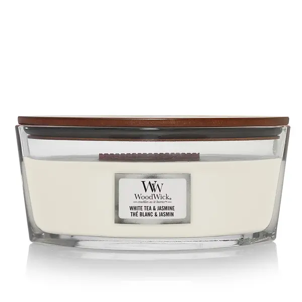 WoodWick Woodwick Elipse Candle White Tea & Jasmine Universal