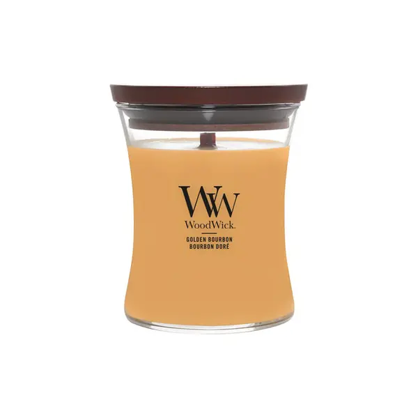 WoodWick Woodwick Medium Hourglass Candle Golden Bourbon Universal