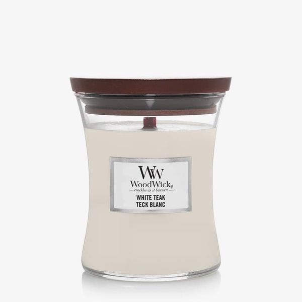 WoodWick WoodWick Medium Hourglass Candle - White Teak Universal