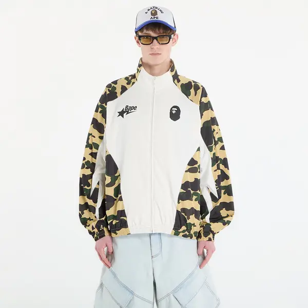A BATHING APE Яке A BATHING APE 1St Camo Stand Collar Track Jacket UNISEX Yellow S