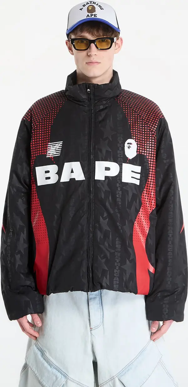 A BATHING APE Яке A BATHING APE Aba Frame Monogram Jacquard Multi Logo Padded Jacket UNISEX Black S