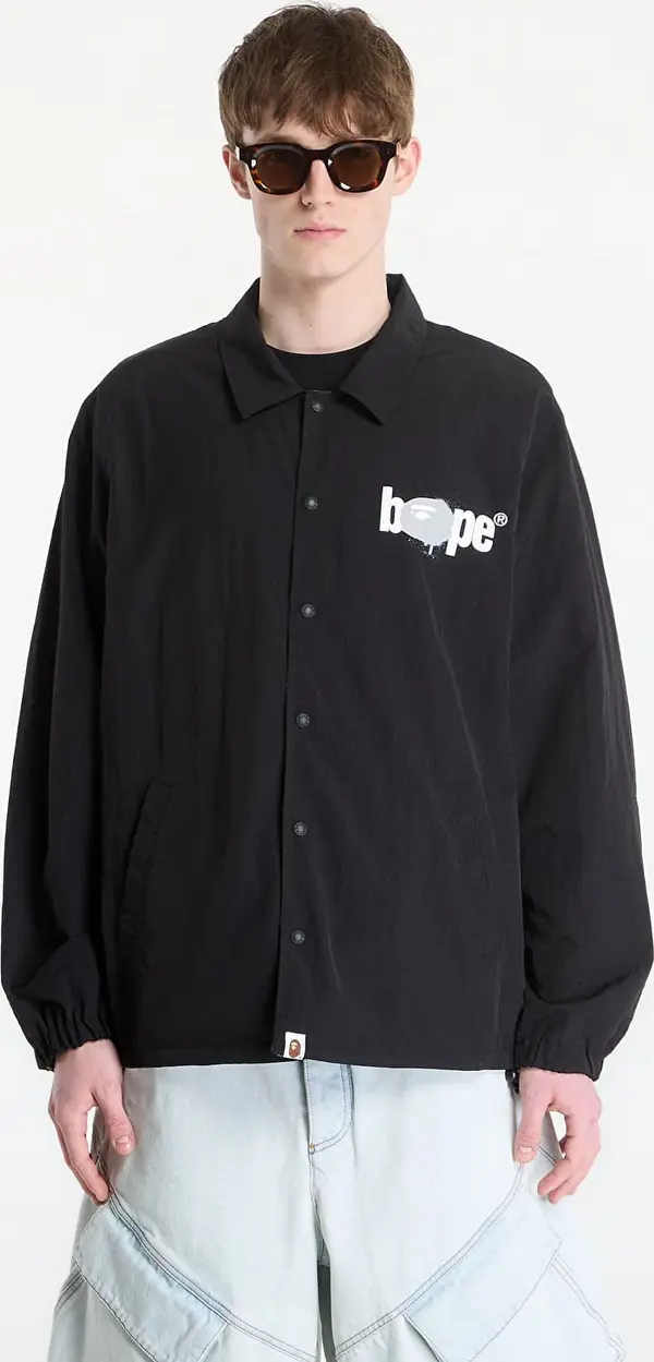 A BATHING APE Яке A BATHING APE Bape Reversible Coach Jacket UNISEX Black XL