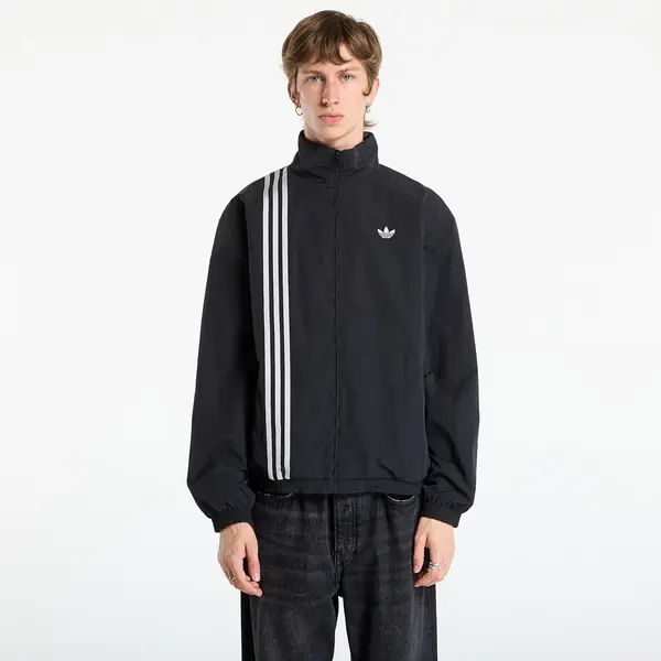 adidas Originals Яке adidas Firebird Front Stripes Woven Track Top Black/ Stone Khaki/ Better Scarlet M