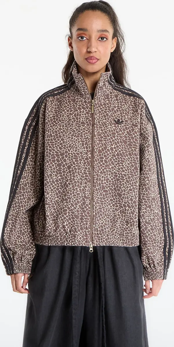 adidas Originals Яке adidas Firebird Oversized Aop Denim Jacket Earth Strata/ Stone Khaki XS