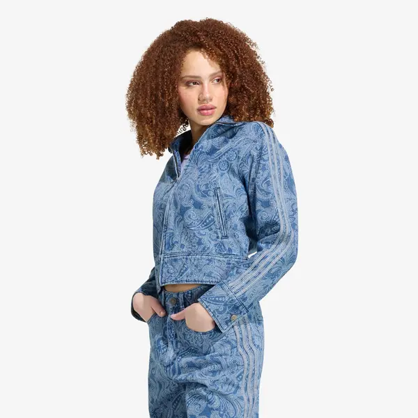 adidas Originals Яке adidas Liberty London Firebird Denim Tracktop Medium Vintage Denim/ Light Denim XS